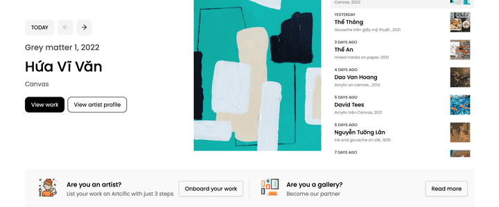 Artcific screenshot