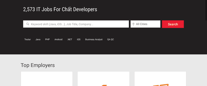 ITviec screenshot